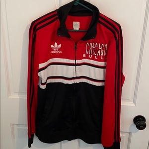 Men’s Medium Bulls Adidas Track Jacket
